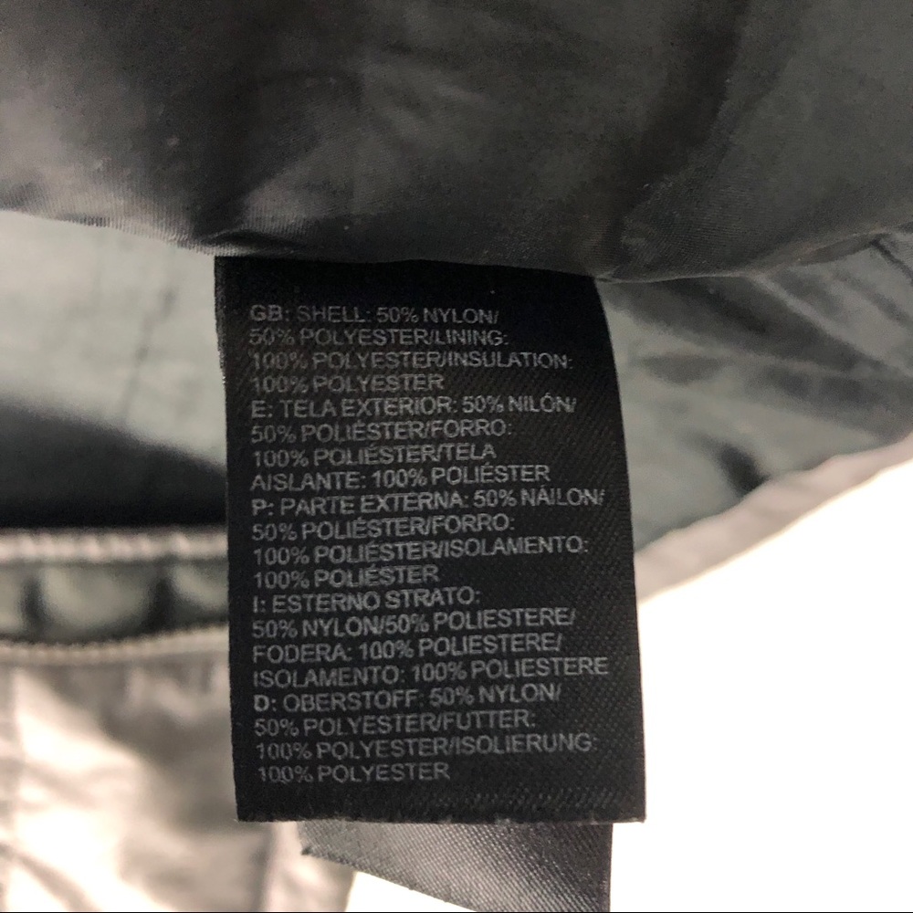 The North Face ✨ Gray Puffer Jacket Pink Logo - Picture 7 of 9